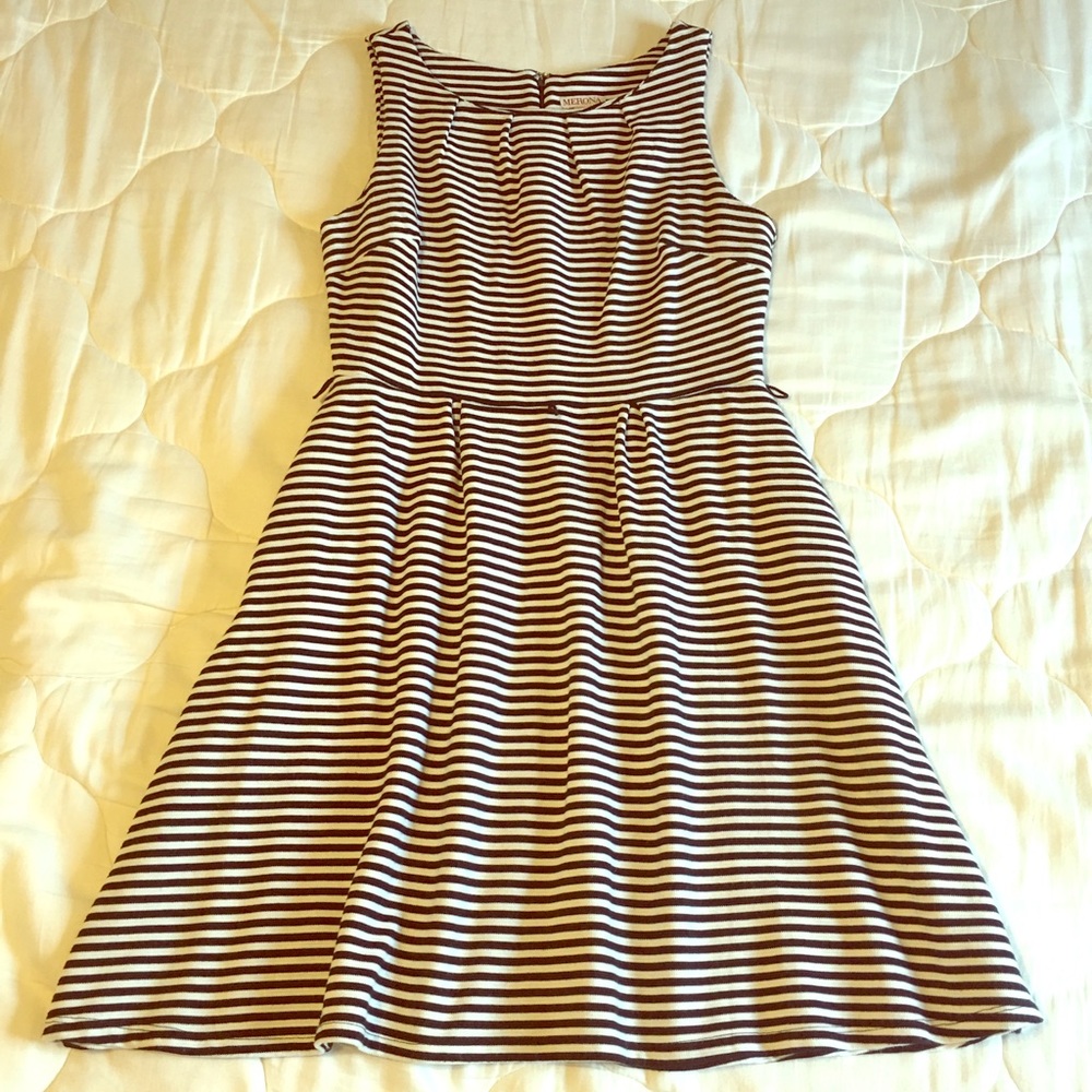 Black and White Striped Dress
